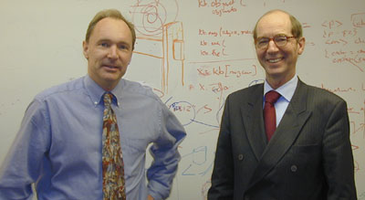 Tim Berners-Lee e il presidente dell'ERCIM